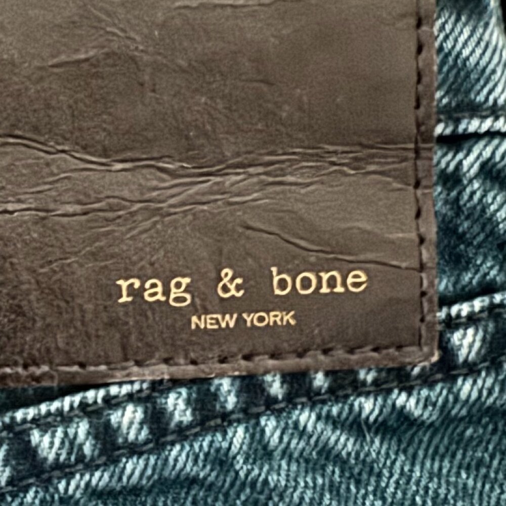 NWOT Rag and Bone Deep Blue High Rise Wide Leg Button Fly Jeans / never worn - Picture 5 of 8